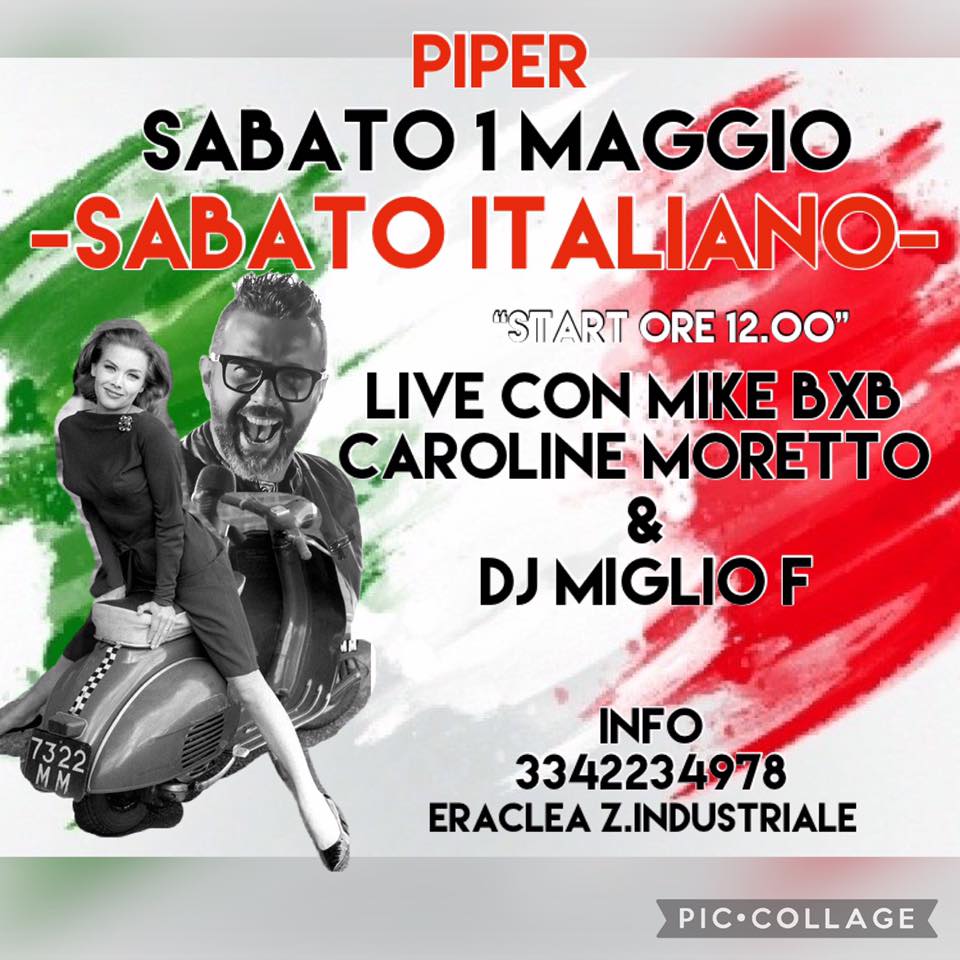 Sabato Italiano del Piper - Sabato Italiano del Piper - EventiFVG.it
