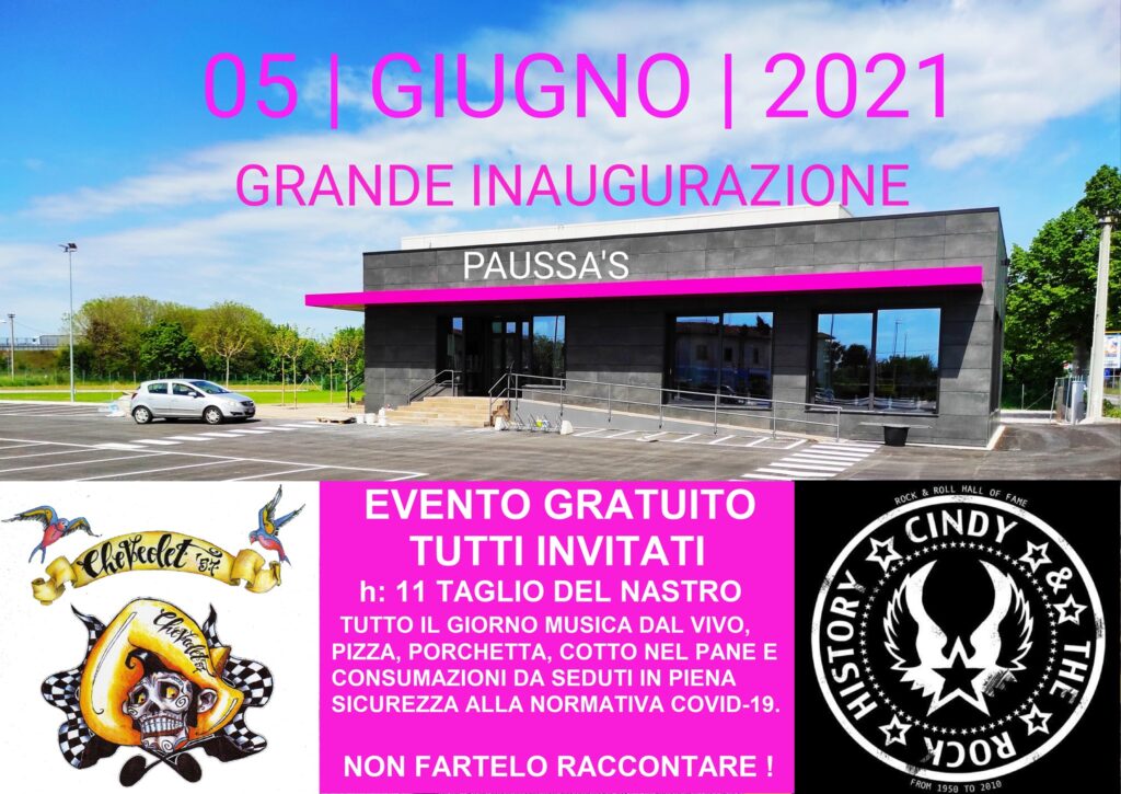 GRANDE INAUGURAZIONE PAUSSA'S BAKERY GRADISCA D'ISONZO CON CINDY THE ROCK HISTORY - GRANDE INAUGURAZIONE PAUSSA'S BAKERY GRADISCA D'ISONZO CON CINDY THE ROCK HISTORY - EventiFVG.it