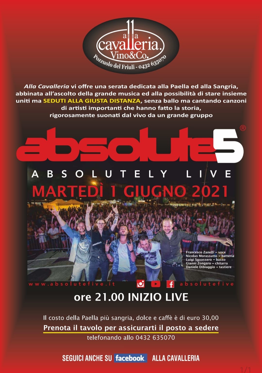 Absolute 5 Alla Cavalleria - EventiFVG.it