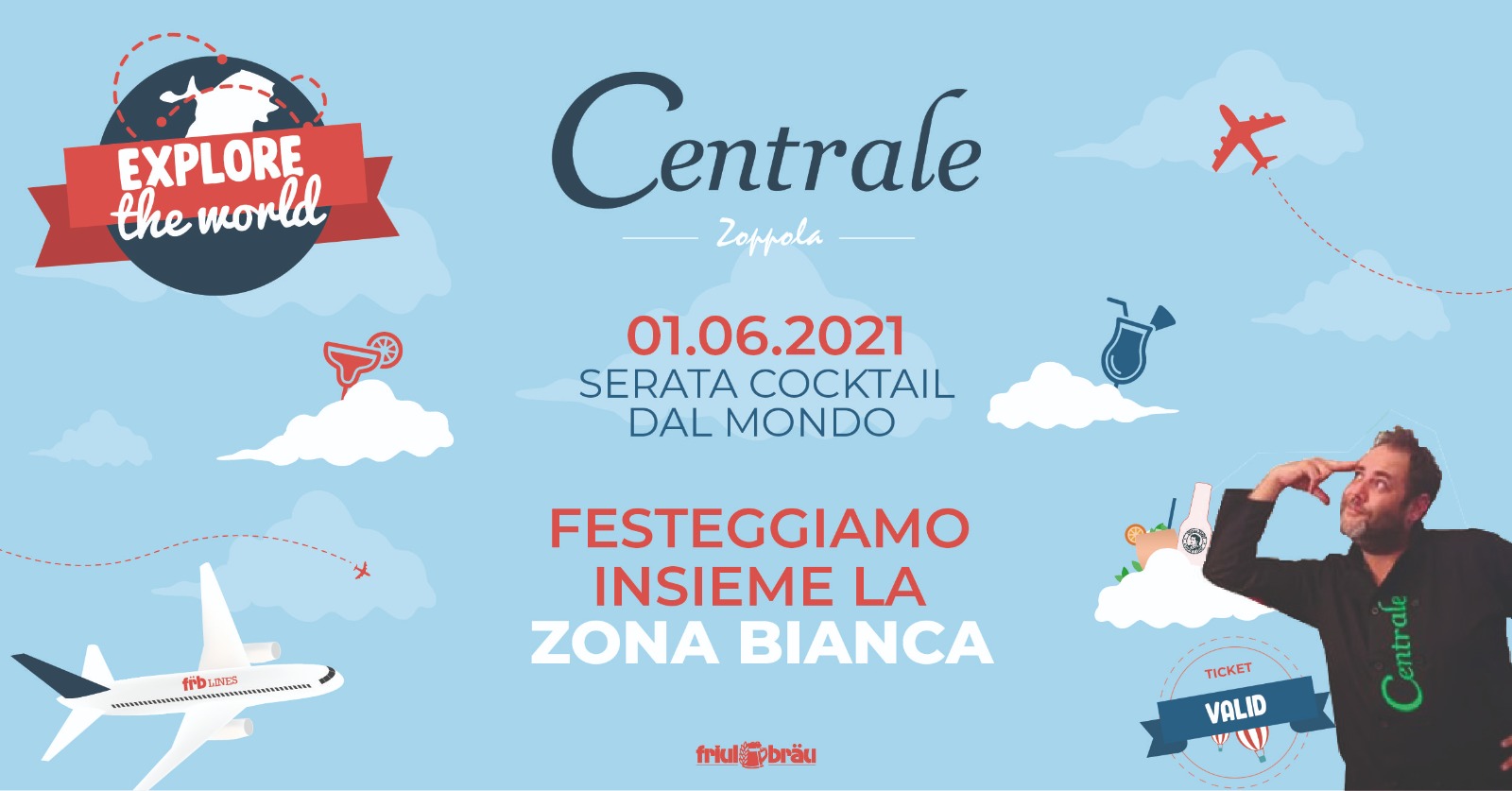MARTEDI' 1° GIUGNO EXPLORE THE WORLD AL CENTRALE - EventiFVG.it