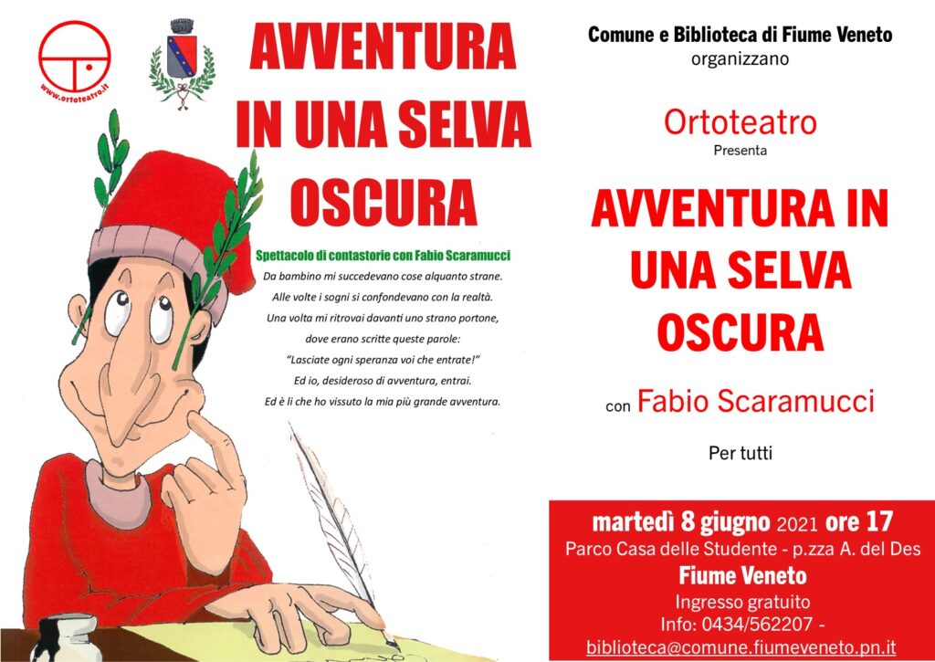 A Fiume Veneto AVVENTURA IN UNA SELVA OSCURA con Ortoteatro - A Fiume Veneto AVVENTURA IN UNA SELVA OSCURA con Ortoteatro - EventiFVG.it