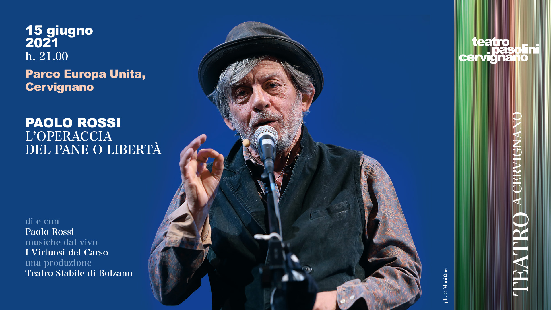 Paolo Rossi a Cervignano / L’Operaccia del Pane o Libertà - EventiFVG.it