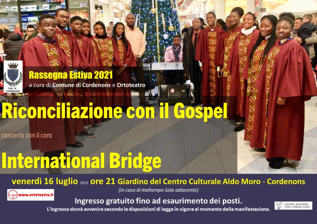 a Cordenons Concerto Gospel al Centro Culturale Aldo Moro - EventiFVG.it