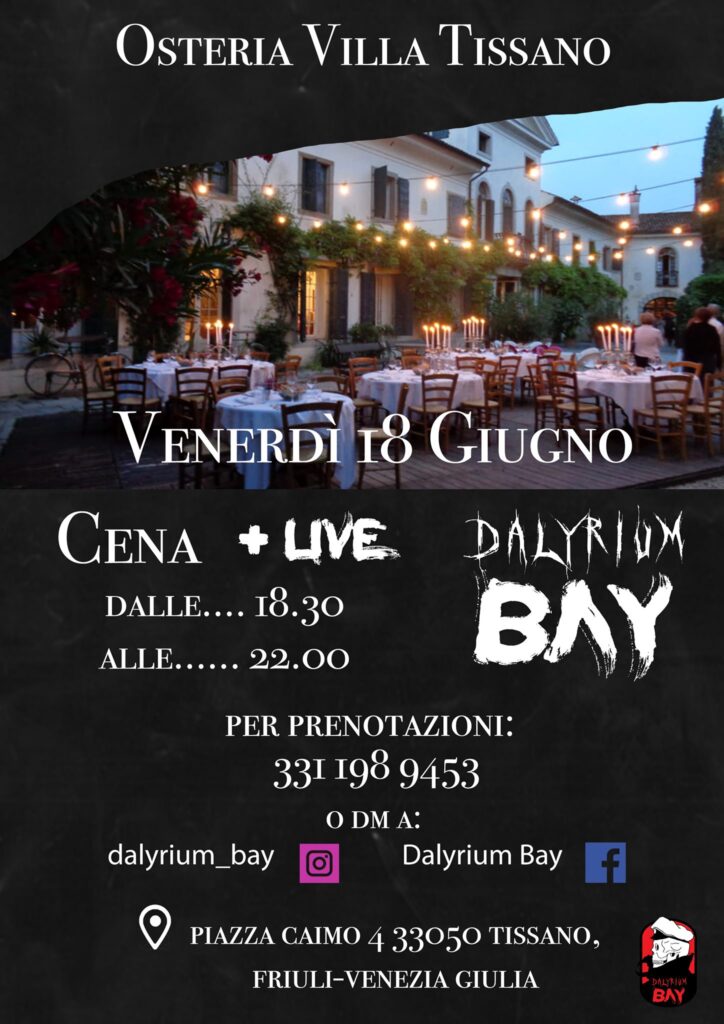 Cena Villa Tissano - Dalyrium Invasion - EventiFVG.it