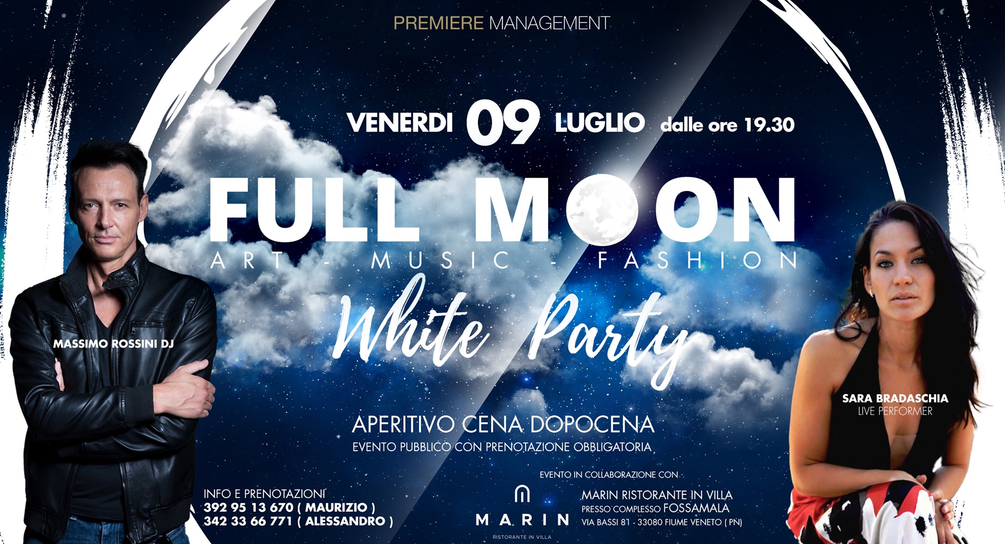 FULL MOON White Party Garden FOSSA MALA - EventiFVG.it
