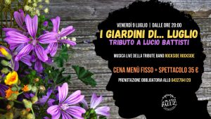 Cena nel Parco & Musica live di Battisti con i Rockside Rockside