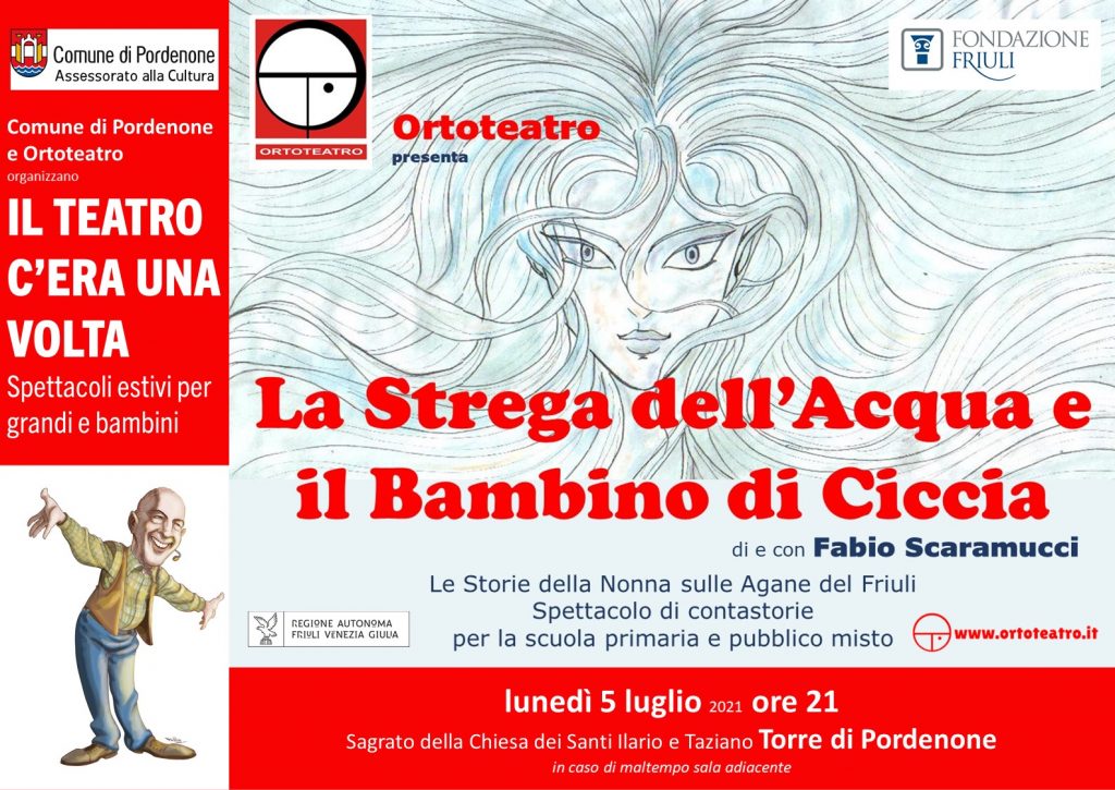 A Pordenone LA STREGA DELL'ACQUA E IL BAMBINO DI CICCIA Teatro bambini e famiglie - EventiFVG.it