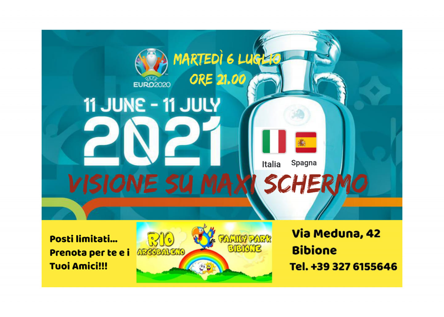 Italia - Spagna Semifinali Europei 2021 - EventiFVG.it