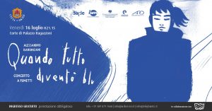 “Quando tutto diventò blu” concerto a fumetti con ALESSANDRO BARONCIANI | Corte di Palazzo Ragazzoni