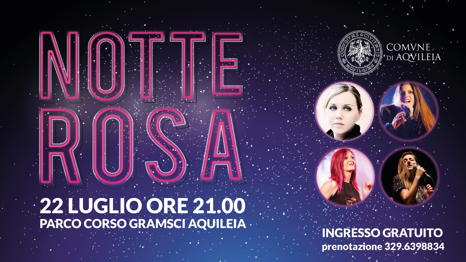 NOTTE ROSA - Parco Gramsci Aquileia - EventiFVG.it