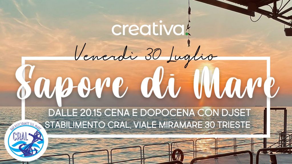 Sapore di Mare - Cena e Dopocena con Dj set - Sapore di Mare - Cena e Dopocena con Dj set - EventiFVG.it