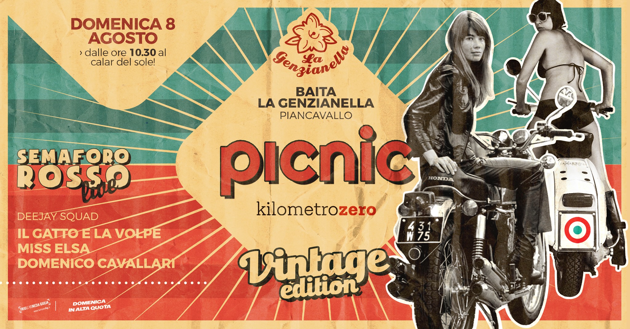 PicNic kilometrozero Vintage edition a La Genzianella, Piancavallo - EventiFVG.it