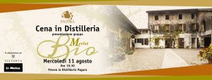 Cena in Distilleria – Presentazione Grappa Merlot Bio