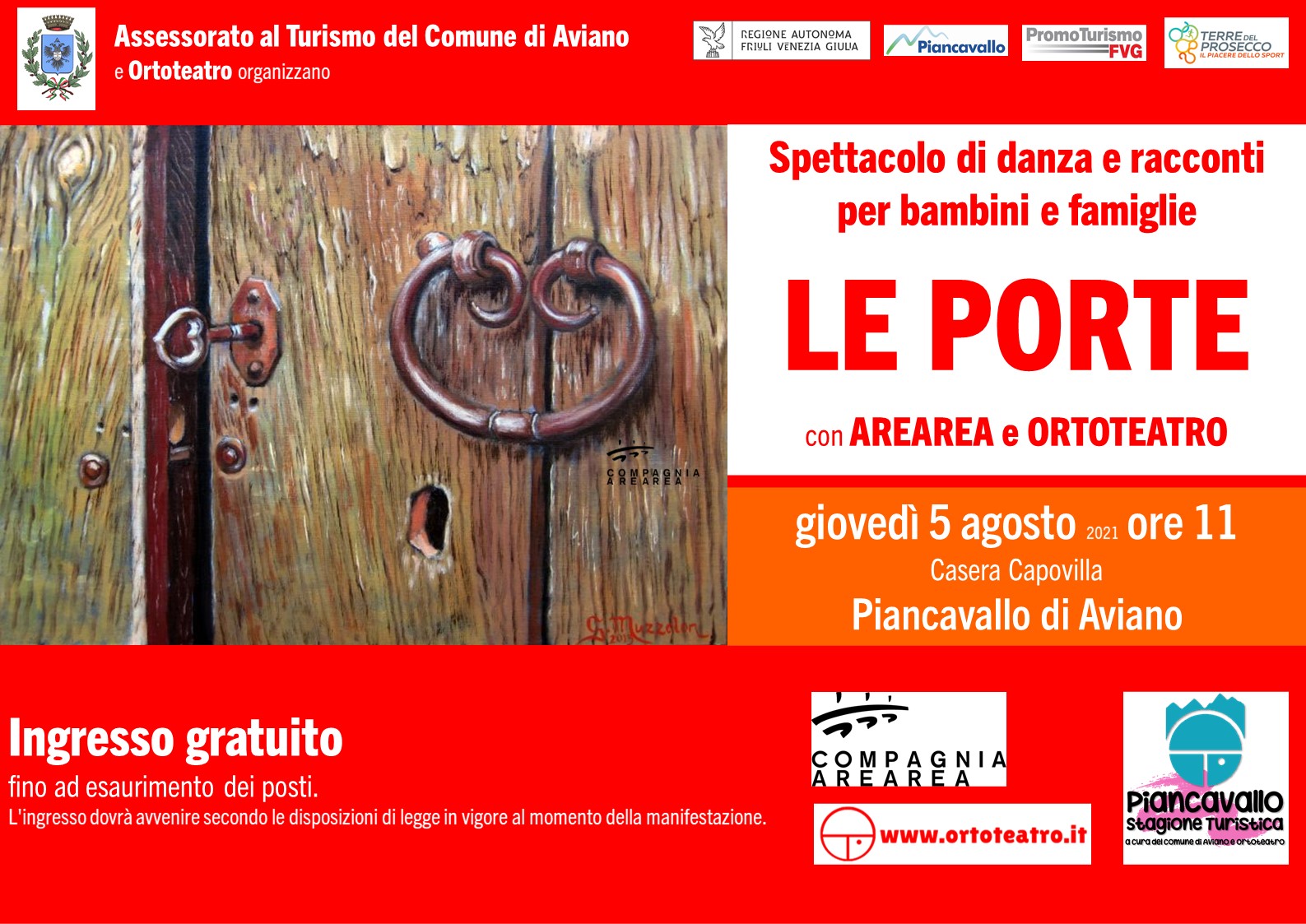 A Piancavallo LE PORTE spettacolo itinerante di danza e racconti rivolto a bambini e famiglie - EventiFVG.it