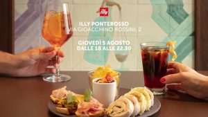 Giovedì 5/8 – L’Aperitivo da illy Ponterosso