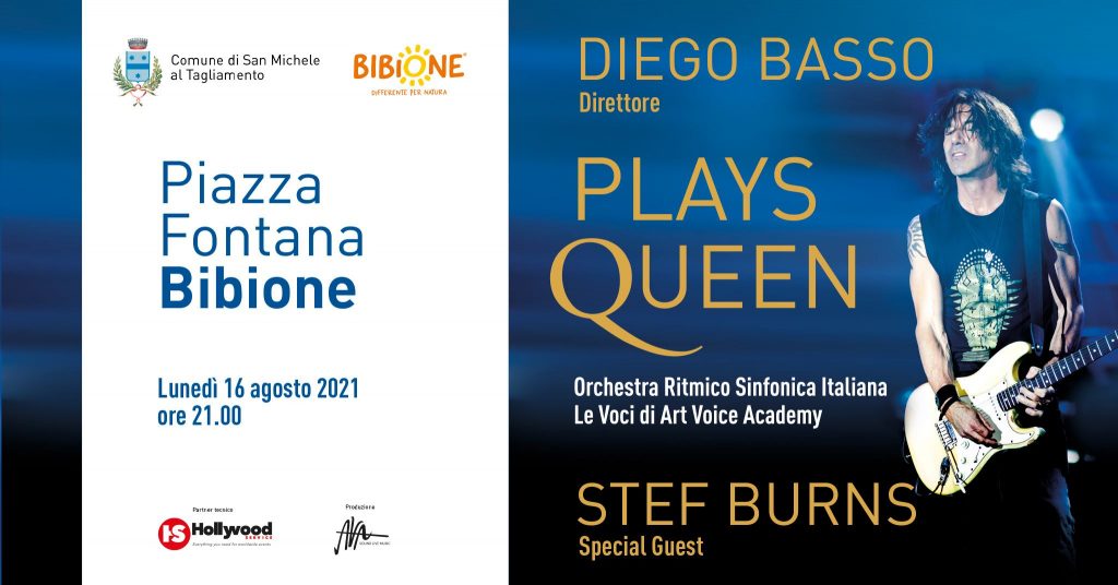 Diego Basso Plays Queen - Special Guest Stef Burns - Piazza Fontana, Bibione - EventiFVG.it