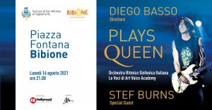 Diego Basso Plays Queen – Special Guest Stef Burns – Piazza Fontana, Bibione