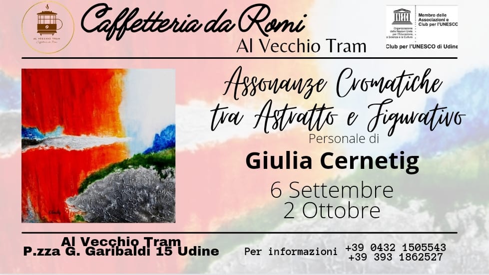 Personale di Giulia Cernetig "Assonanze Cromatiche tra Astratto e Figurativo" - EventiFVG.it