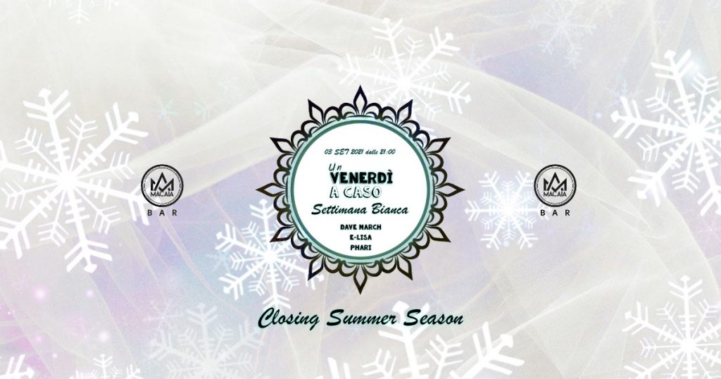 Un Venerdì a Caso ∙ Settimana Bianca - EventiFVG.it