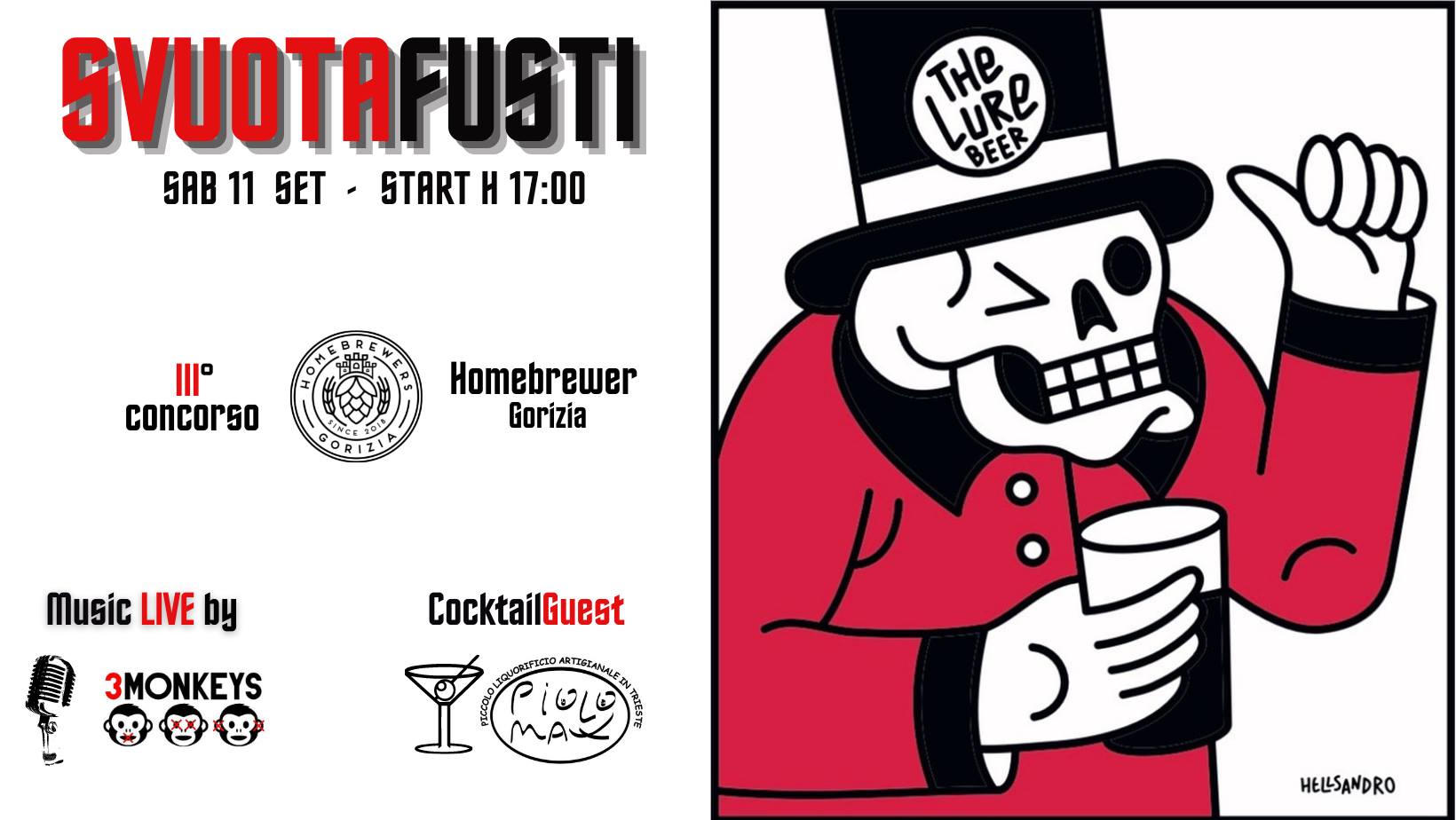 SVUOTAFUSTI al Birrificio The Lure! - EventiFVG.it