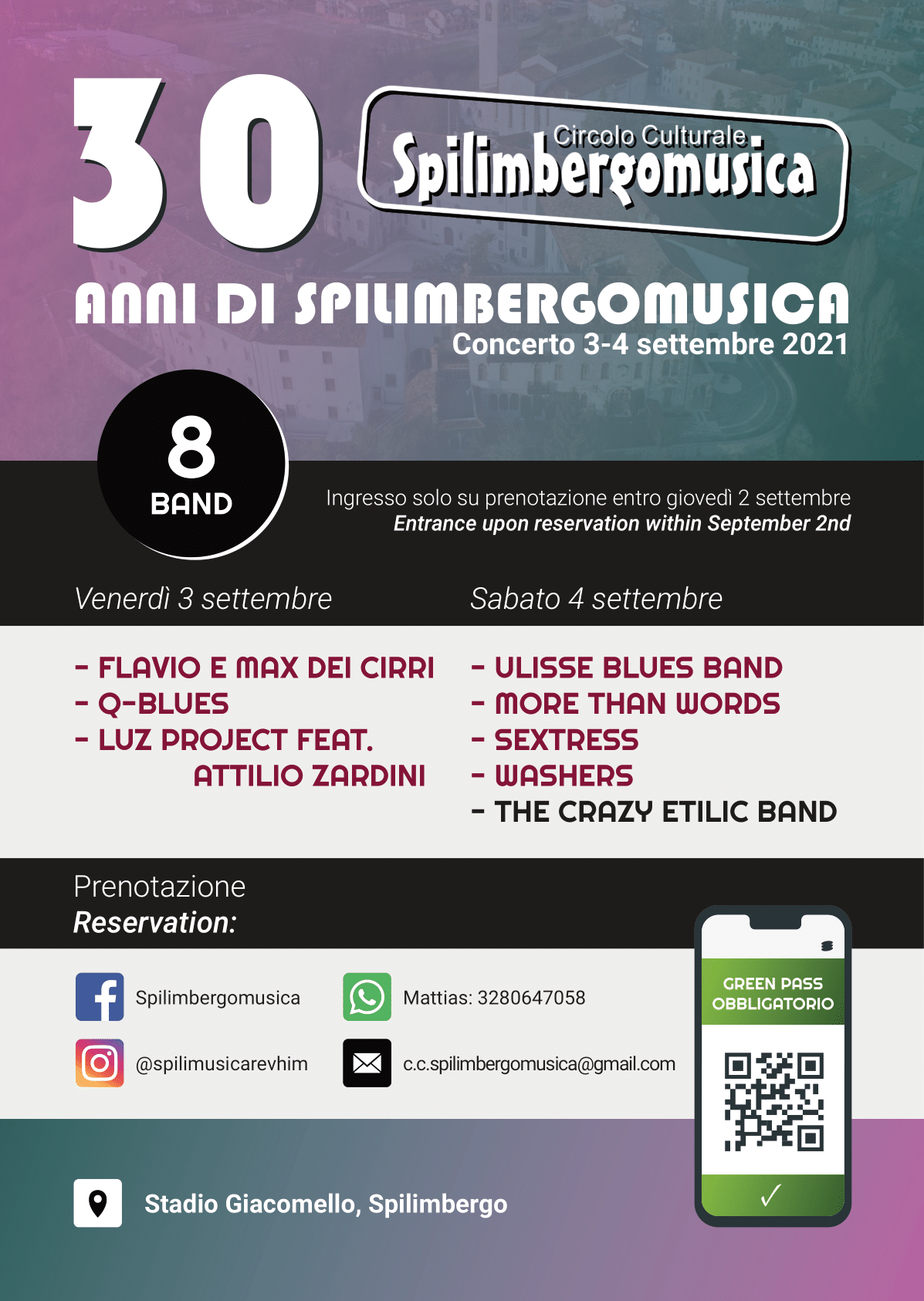 30 anni di Spilimbergomusica - Live Event - Spilimbergomusica programma