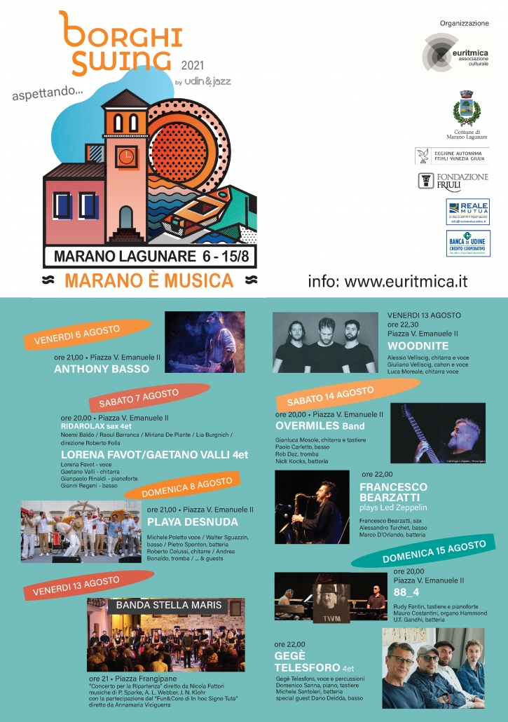 Fasolari in Festa 4 - DAL 6 AL 15 AGOSTO BORGHI SWING ACCENDE MARANO con due fine settimana di musica