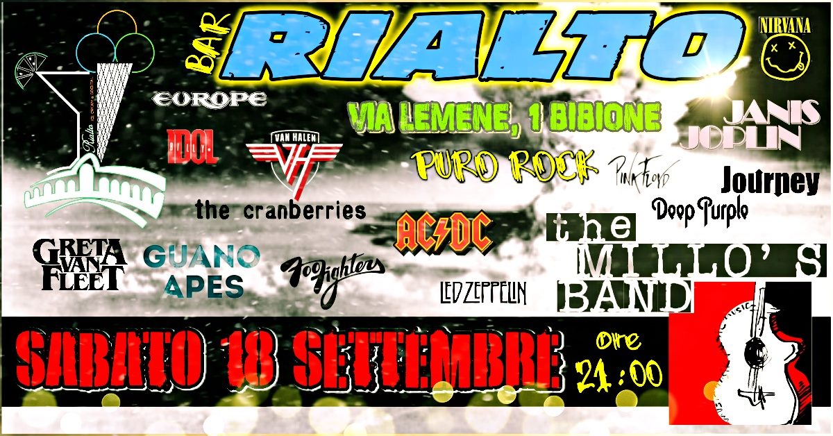 The Millo's Band al Rialto di Bibione - EventiFVG.it