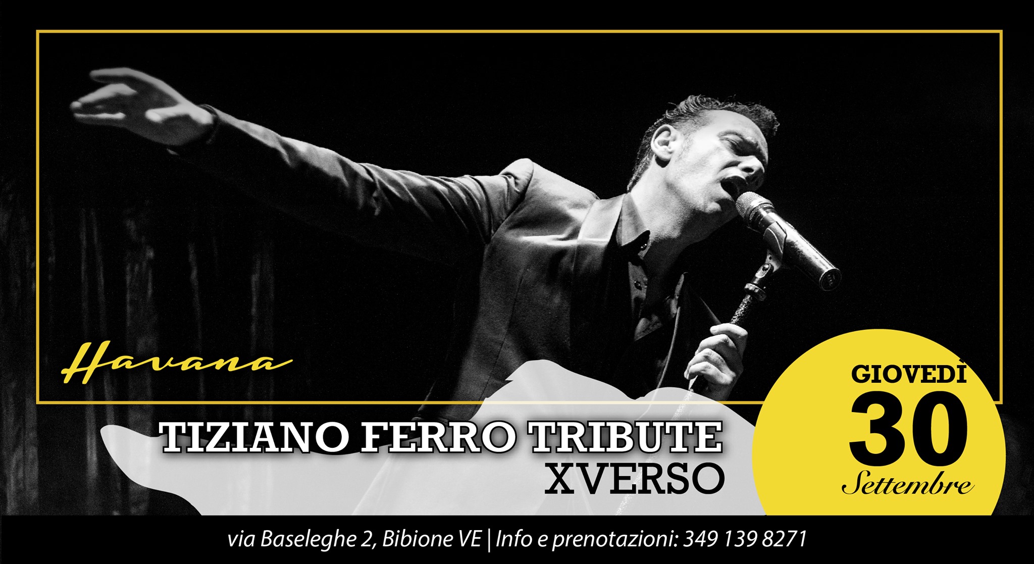 XVERSO, Tiziano Ferro Tribute - Havana Bibione - EventiFVG.it