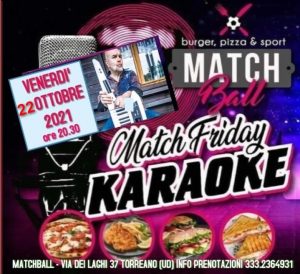 Karaoke con Carmine al Match Ball di Torreano