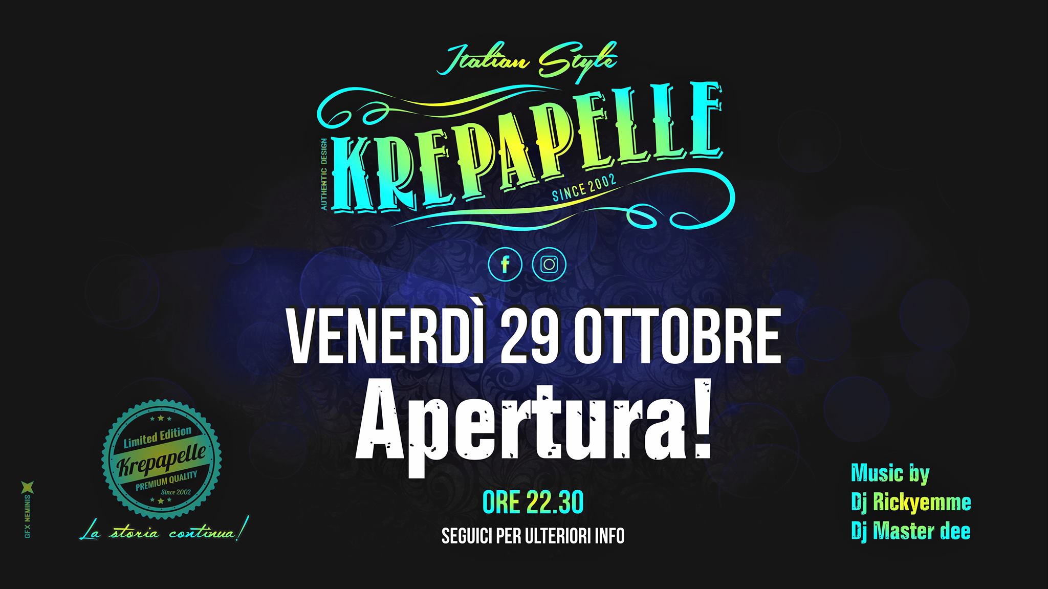 ★★★ KREPAPELLE APERTURA! Venerdì 29 ottobre 2021 . Start Again! - EventiFVG.it