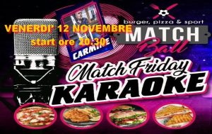 Karaoke con Carmine al Match Ball – Togliano di Torreano (Ud)