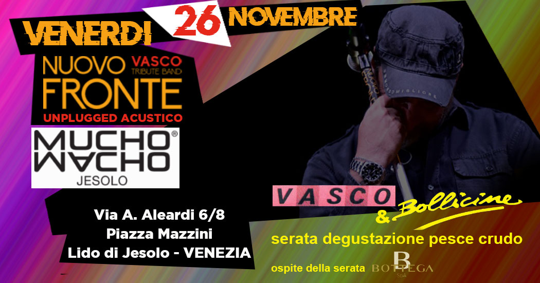Nuovo Fronte live acustico al Mucho Macho Lido di Jesolo - Nuovo Fronte live acustico al Mucho Macho Lido di Jesolo - EventiFVG.it