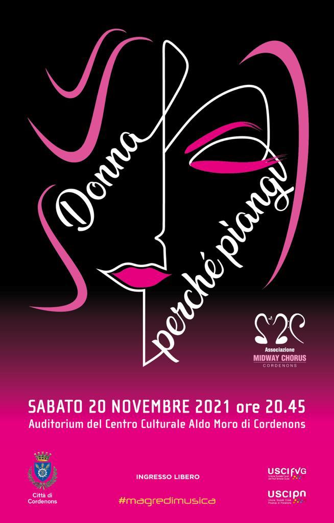 A Cordenons #magredimusica DONNA, PERCHÉ PIANGI? - A Cordenons #magredimusica DONNA, PERCHÉ PIANGI? - EventiFVG.it