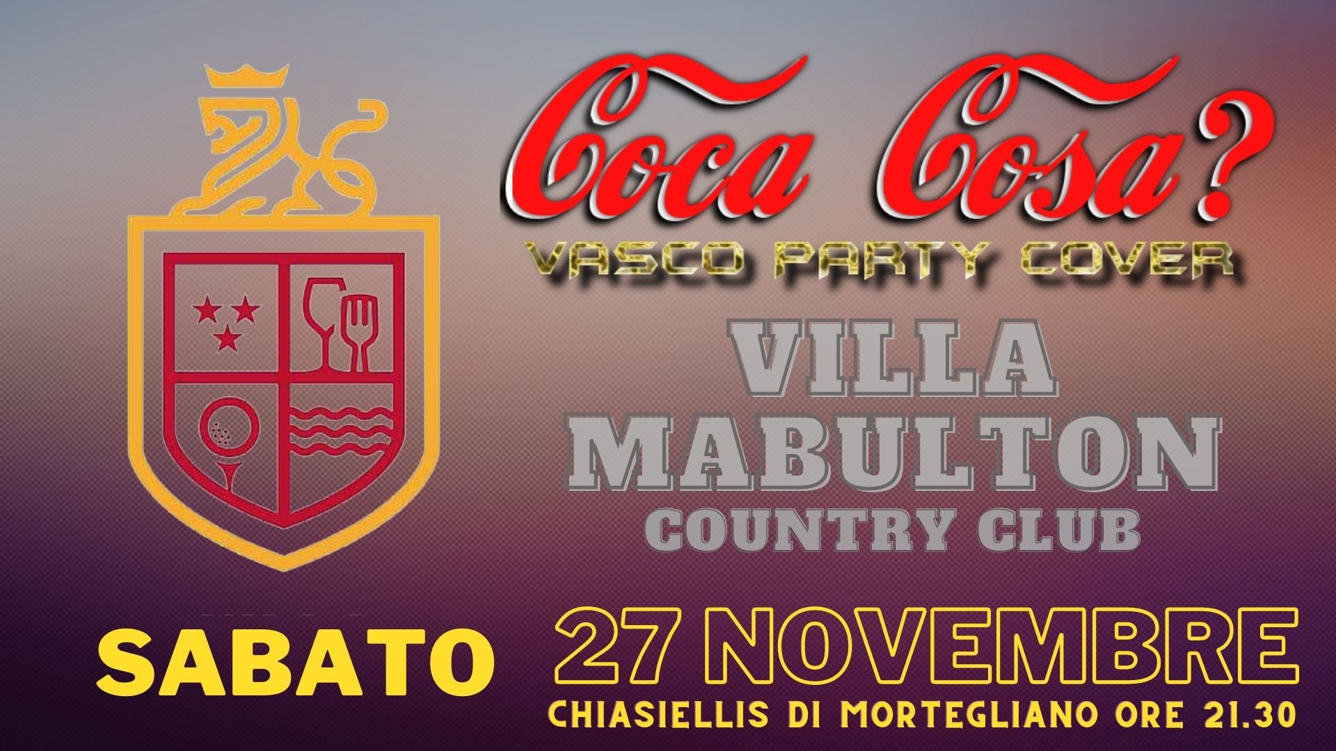 Coca Cosa? VILLA MABULTON Cocktails Night - Coca Cosa? VILLA MABULTON Cocktails Night - EventiFVG.it