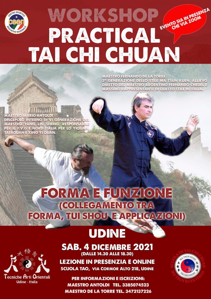 Workshop Practical Tai Chi Chuan - Workshop Practical Tai Chi Chuan - EventiFVG.it