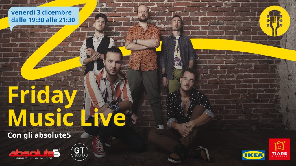 TIARE FRIDAY MUSIC LIVE - 03 dicembre Absolute5 - EventiFVG.it