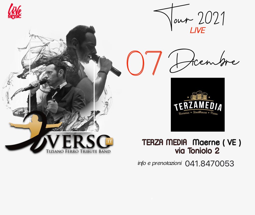 Xverso, Tiziano Ferro Tribute al Terzamedia - Xverso, Tiziano Ferro Tribute al Terzamedia - EventiFVG.it