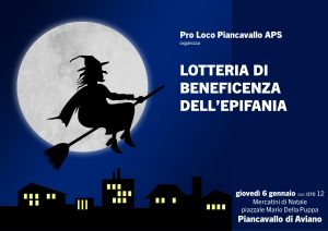 Pro Loco Piancavallo APS organizza LOTTERIA DI BENEFICENZA DELL’EPIFANIA