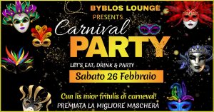 ” CARNIVAL PARTY 2022 “- Cun lis mior fritulis " CARNIVAL PARTY 2022 "- Cun lis mior fritulis