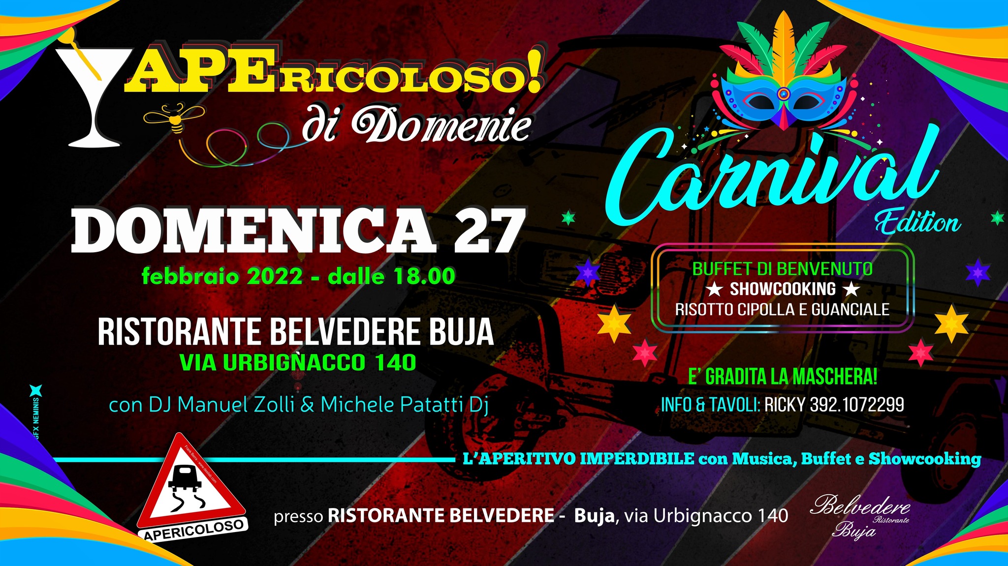 Apericoloso di Domenie -Buja- Carnival edition