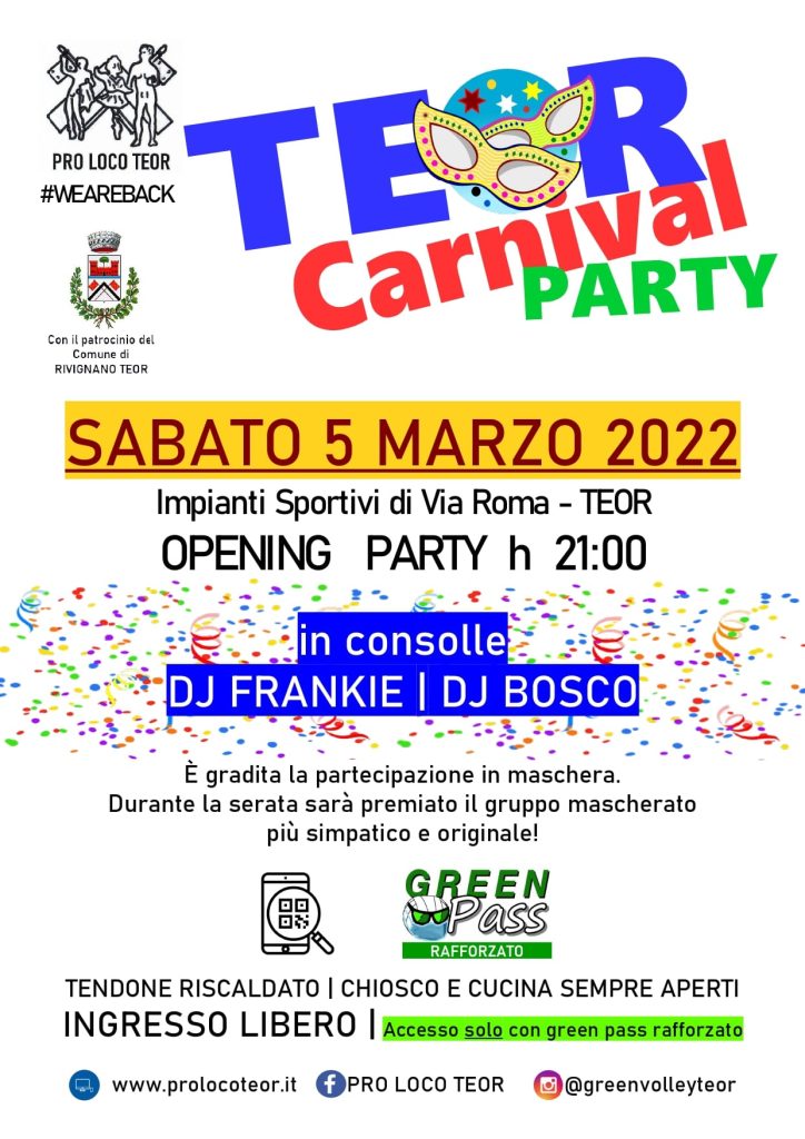 CARNIVAL PARTY 2022 Teor