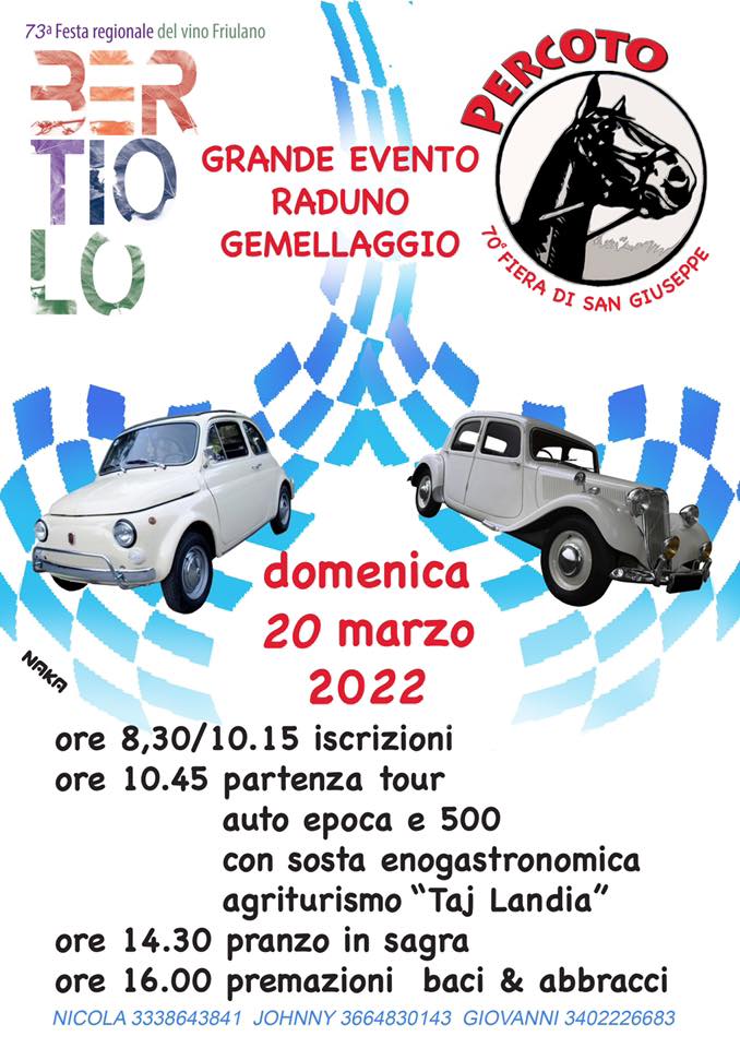 12° Raduno Fiat500 & Auto Storiche - Fiera di SanGiuseppe - PERCOTO