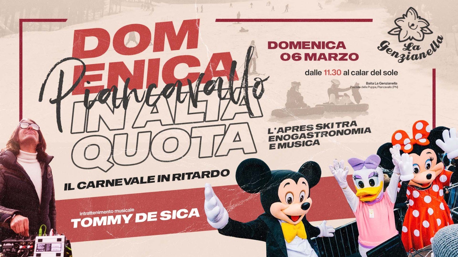Domenica in Alta Quota a Piancavallo, La Genzianella - Dj Tommy De Sica