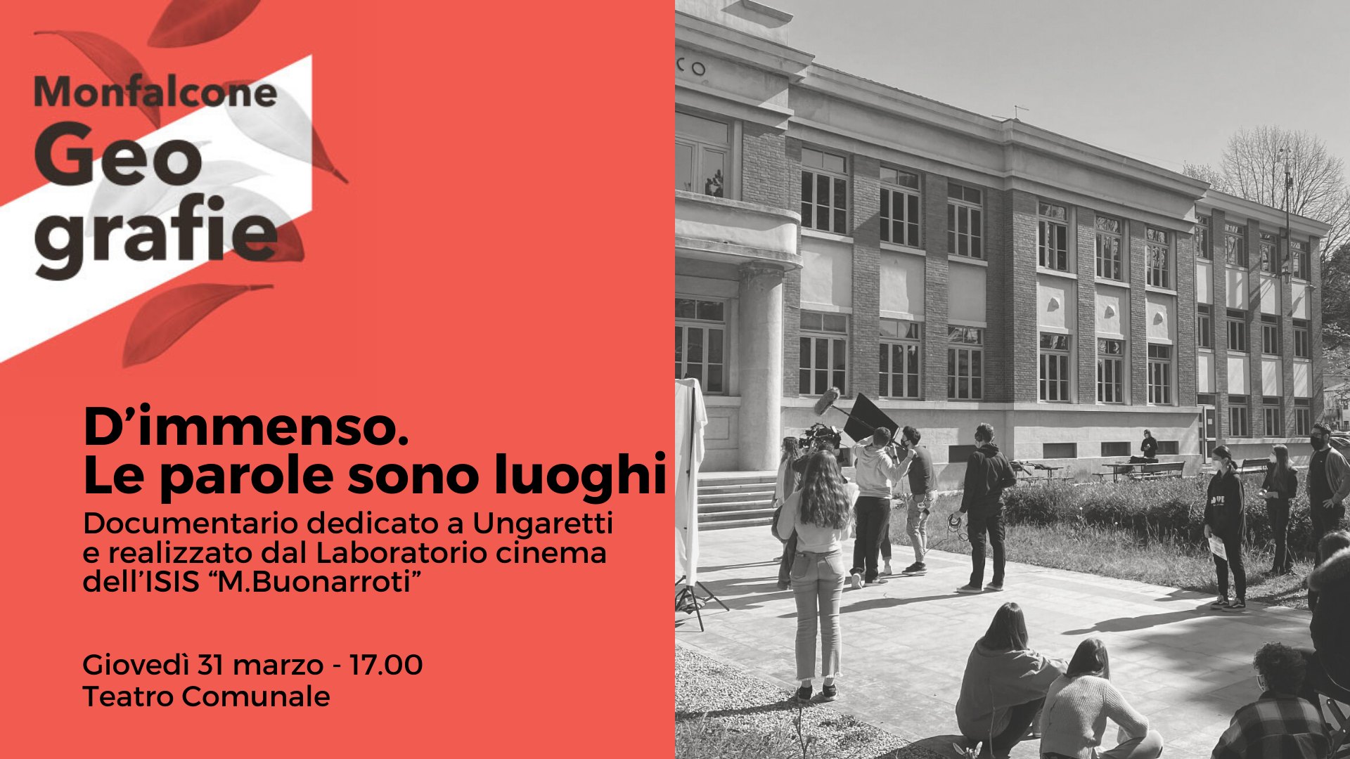 D’immenso. Le parole sono luoghi