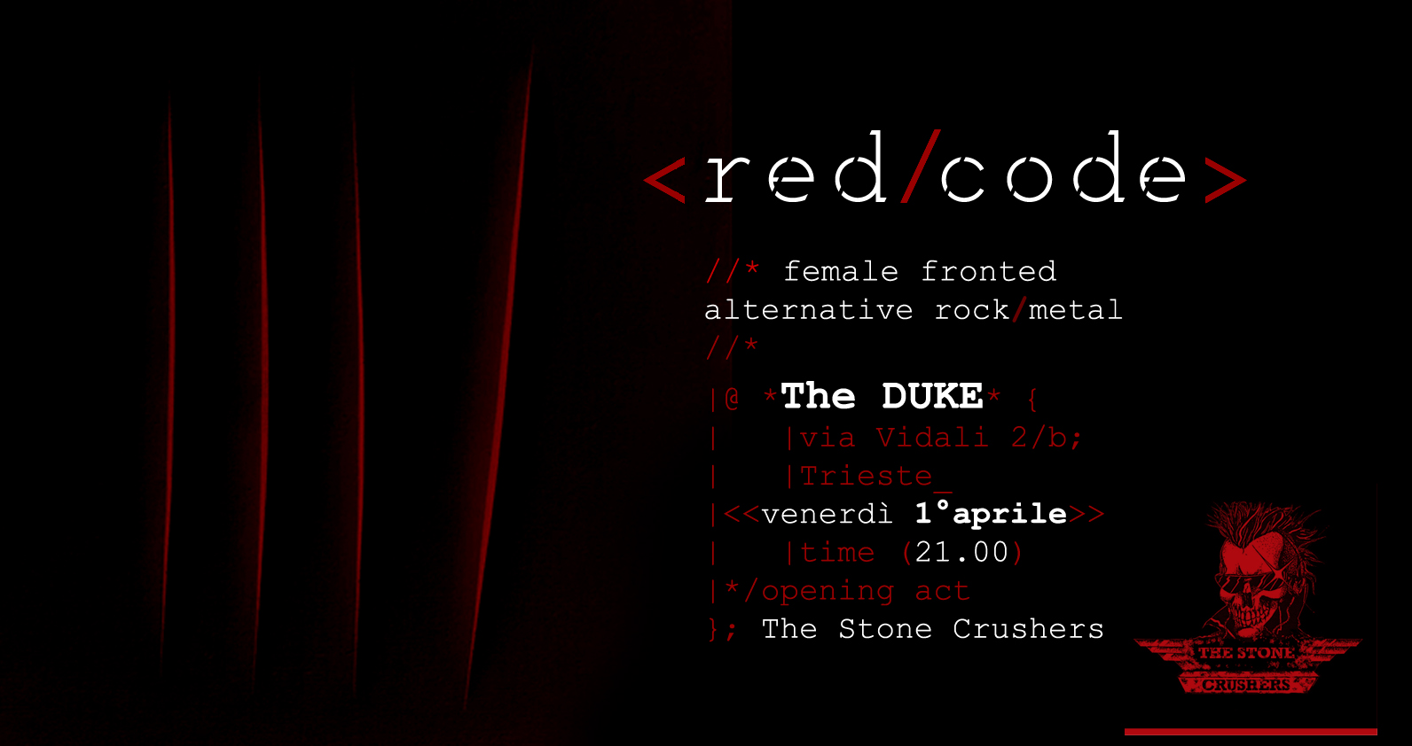Red Code live al The DUKE