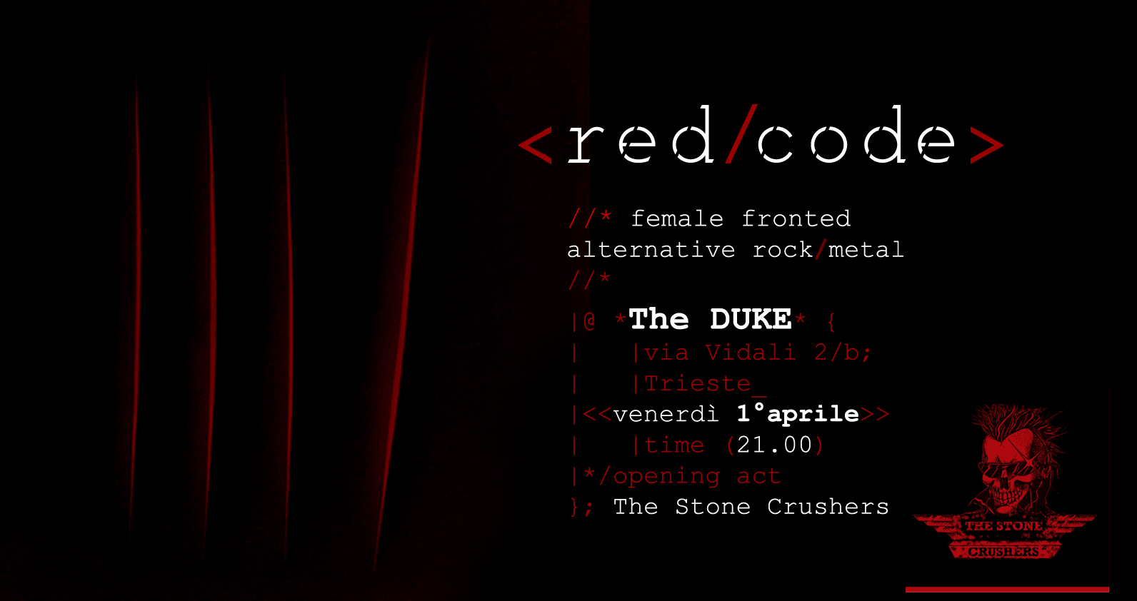 Red Code live al The DUKE - Red Code live al The DUKE