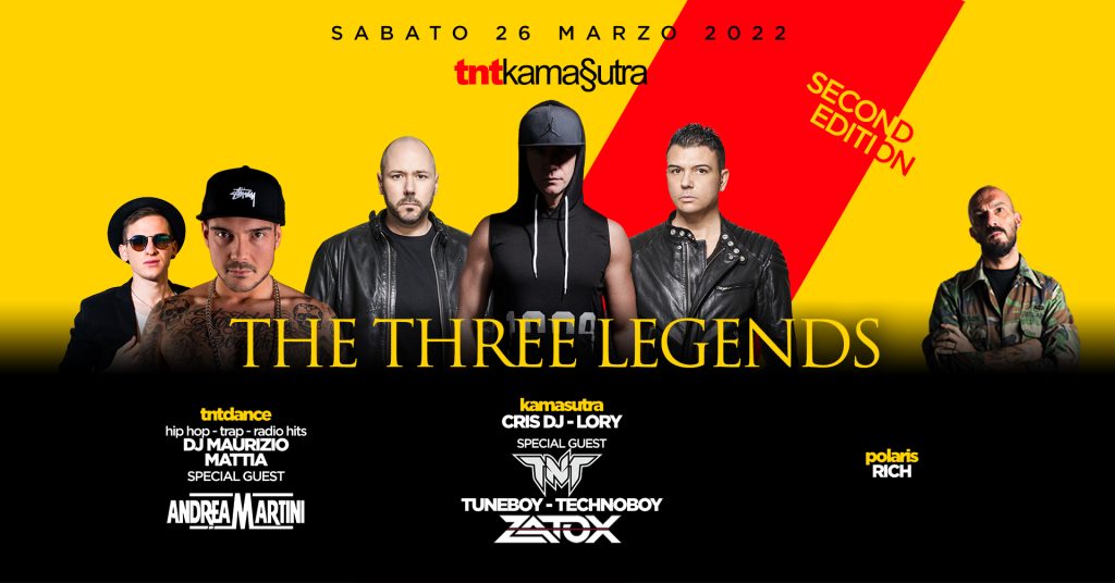 TNTKamasutra 3 Sale 3 Generi musicali Zatox, TNT, Andrea Martini, Polaris House Club