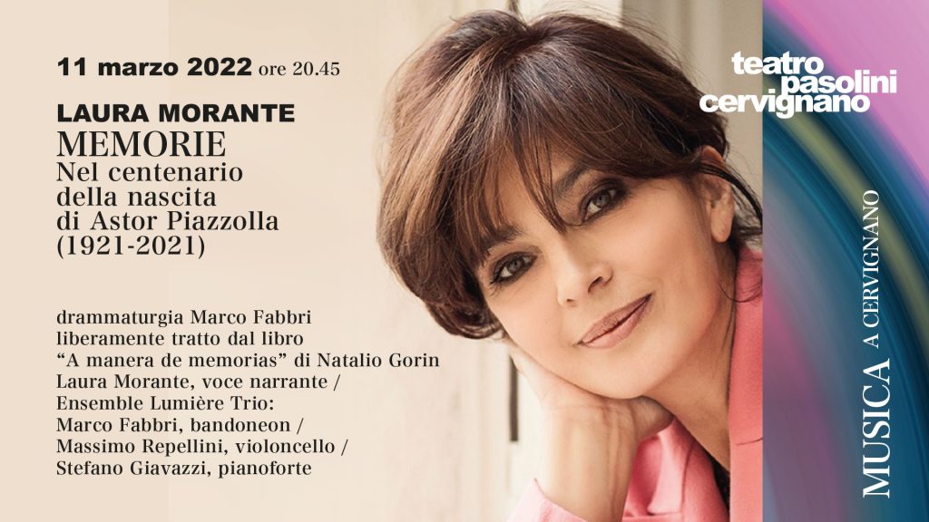 Laura Morante – “MEMORIE”: in ricordo di Astor Piazzolla - Laura Morante – “MEMORIE”: in ricordo di Astor Piazzolla