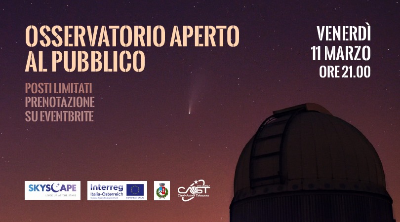 Apertura al pubblico dell'Osservatorio