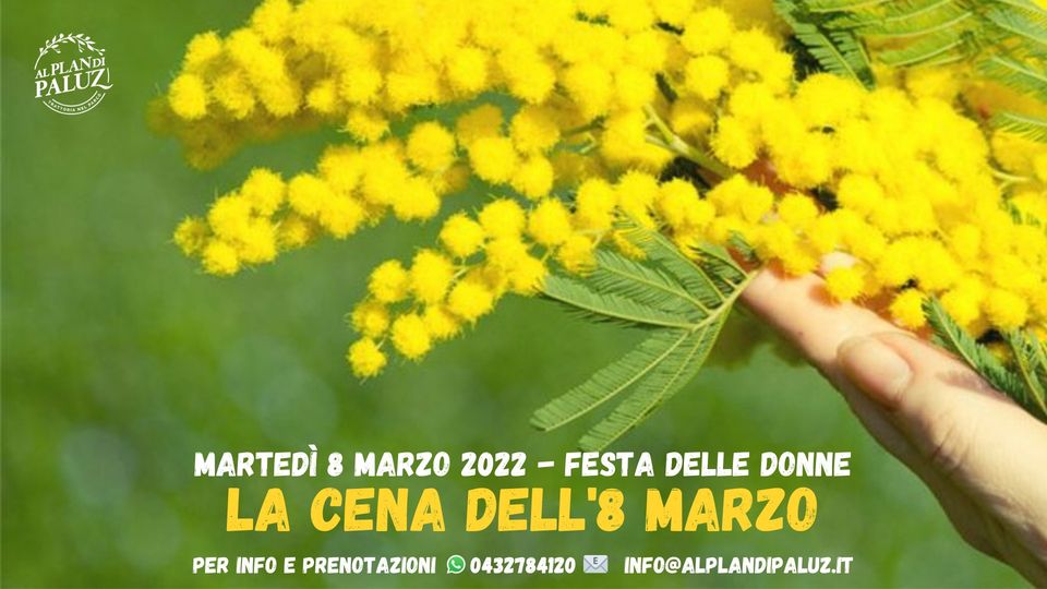 FESTA della DONNA - Cena alla Trattoria al Plan di Paluz